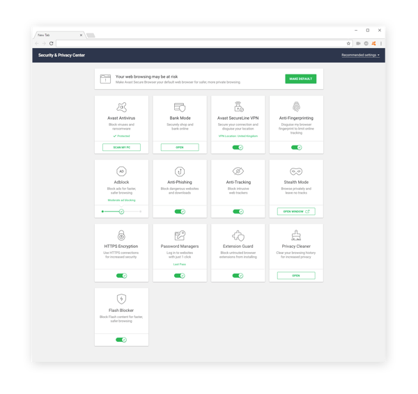 Avast SecureBrowser是一款私密、安全的浏览器，能保护你在线的安全。